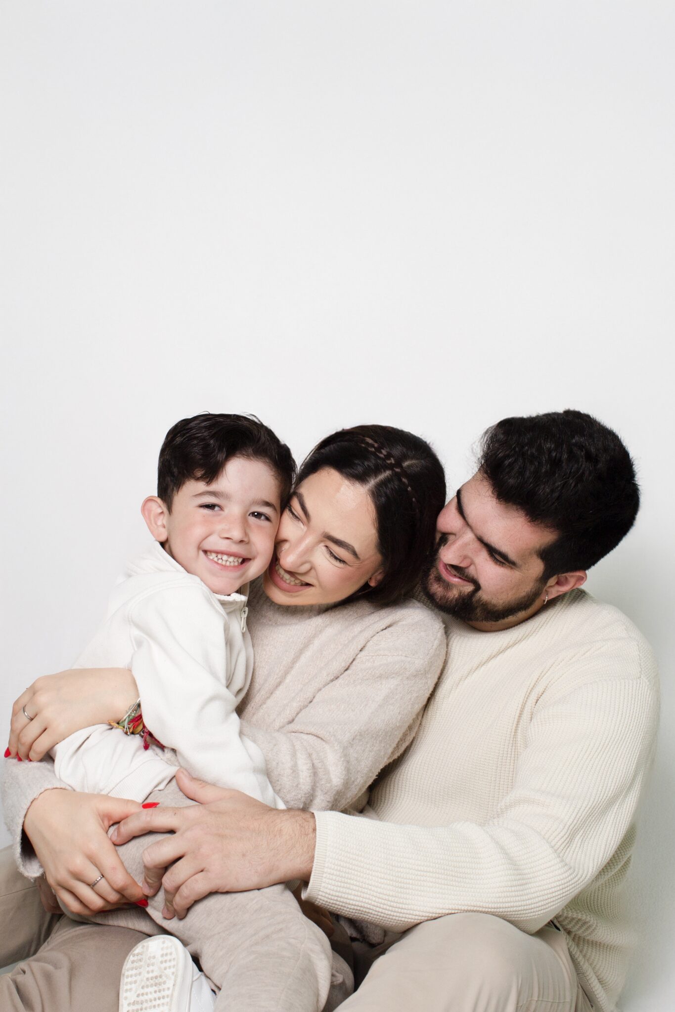 día de la madre familia feliz